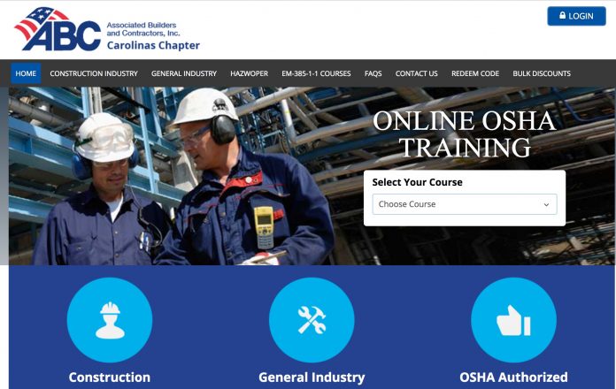 ABC OSHA courses online