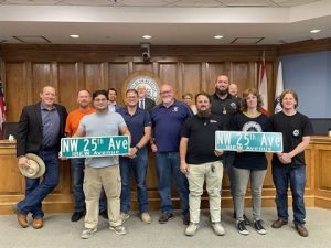 Florida city honors IBEW Local 1205 with street naming